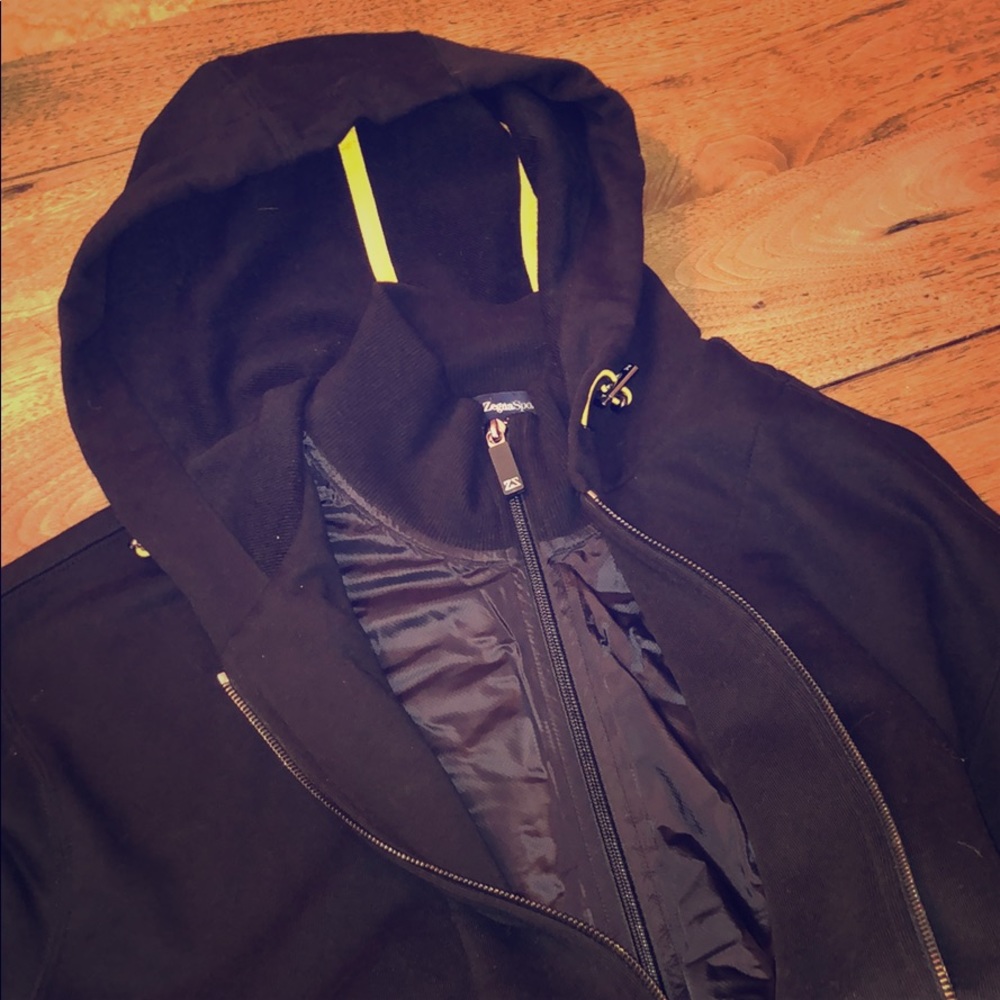 Men’s black ZEGNA SPORT HOODIE